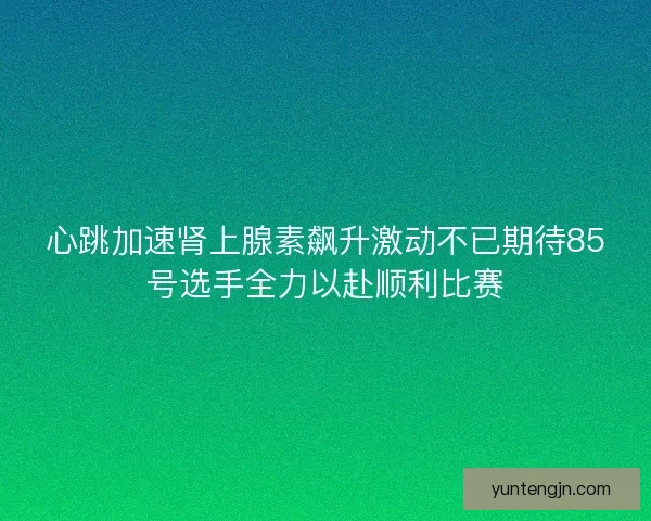 心跳加速肾上腺素飙升激动不已期待85号选手全力以赴顺利比赛